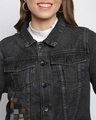 Shop Women's Black Embroidered Jacket