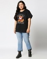Shop Women's Black Fake Love Graphic Printed Plus Size Boyfriend T-shirt-Design