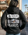 Shop Women's Black First Beaglehood Graphic Printed Hoodies-Front