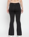 Shop Women's Black Flared Activewear Casual Pants-Full