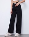 Shop Women's Black Flared Jeans-Full