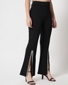 Shop Women's Black Flared Trousers-Design