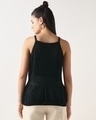 Shop Women's Black Flat Knit Short Top-Design