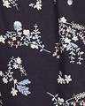 Shop Women's Black Floral Printed Rayon Shorts