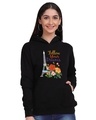 Shop Women's Black Follow Your Dreams Graphic Printed Hoodie-Front