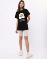 Shop Women's Black Food Bear Boyfriend T-shirt