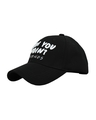 Shop Women's Black Friends How you Doin Embroidered BaseBall Cap-Design