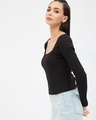 Shop Women's Black Full Sleeve Top-Design