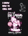 Shop Women's Black Garfield's Icecream Graphic Printed Oversized Dress