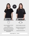 Shop Women's Black Giddy Up Graphic Printed Boyfriend T-shirt-Full