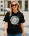 Shop Women's Black Girls Rock Graphic Printed Oversized T-shirt-Front
