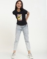 Shop Women's Black Good Times Garfield Slim Fit T-shirt-Design