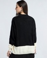Shop Women's Black & Gradenia Super Loose Fit Sweater-Full
