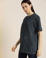 Shop Women's Black Graphic Print T-shirt-Design