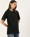Shop Women's Black Graphic Print T-shirt-Design