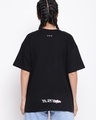 Shop Women's Black Graphic Printed Loose Fit T-shirt-Full