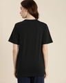Shop Women's Black Graphic Printed Oversized T-shirt-Design