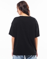 Shop Women's Black Graphic Printed Oversized T-shirt-Full