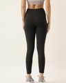 Shop Women's Black & Grey Color Block Skinny Fit Tights-Full