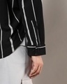 Shop Women's Black & Grey Striped Shirt