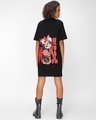 Shop Women's Black Party Groovin Minnie Graphic Printed Oversized Dress-Design