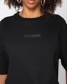 Shop Women's Black Party Groovin Minnie Graphic Printed Oversized T-shirt