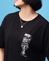 Shop Women's Black Haku X Chihiro Graphic Printed Oversized T-shirt