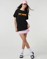 Shop Women's Black Hakuna Matata Graphic Printed Boyfriend Fit T-shirt-Full