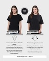 Shop Women's Black Happier Than Ever (Billie) Graphic Printed Oversized T-shirt-Full