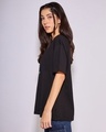 Shop Women's Black Happier Than Ever (Billie) Graphic Printed Oversized T-shirt-Full