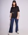 Shop Women's Black Happier Than Ever (Billie) Graphic Printed Oversized T-shirt