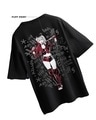 Shop Women's Black Harley Graphic Printed Oversized T-shirt-Full