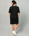 Shop Women's Black Heat Typography Oversized Dress-Design