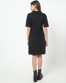 Shop Women's Black High Neck Dress-Full