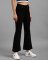 Shop Women's Black High Rise Flared Jeans-Design