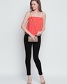 Shop Women's Black High Rise Slim Fit Jeans-Front