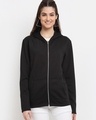 Shop Women's Black Hoodie-Front