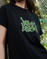 Shop Women's Black I'm Stylish Billie Eilish Graphic Printed Boyfriend T-shirt-Full