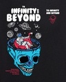 Shop Women's Black Infinity Space Graphic Printed Zipper Hoodies