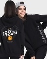 Shop Women's Black Joey Doesn't Share Food Typography Oversized Sweatshirt-Front