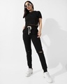 Shop Women's Black Joggers-Design