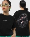 Shop Women's Black Killer Queen Graphic Printed Boyfriend T-shirt-Front
