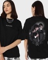 Shop Women's Black Killer Queen Graphic Printed Oversized T-shirt-Front