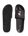 Shop Women's Black King Snoopy Adjustable Velcro Sliders-Full