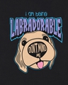 Shop Women's Black Labradorable Graphic Printed Boyfriend T-shirt