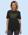 Shop Women's Black Legendary Typography T-shirt-Front