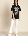 Shop Women's Black Limitless Graphic Printed Oversized T-shirt