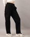 Shop Women's Black Loose Comfort Fit Cargo Pants-Design