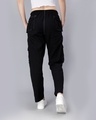Shop Women's Black Loose Comfort Fit Cargo Track Pants-Design