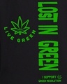 Shop Women's Black Lost In Green Graphic Printed Oversized T-shirt-Full